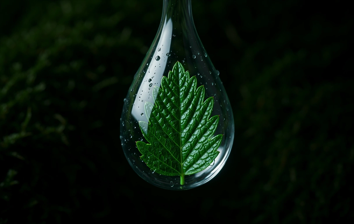 Botanický detail symbolizující čistotu dat